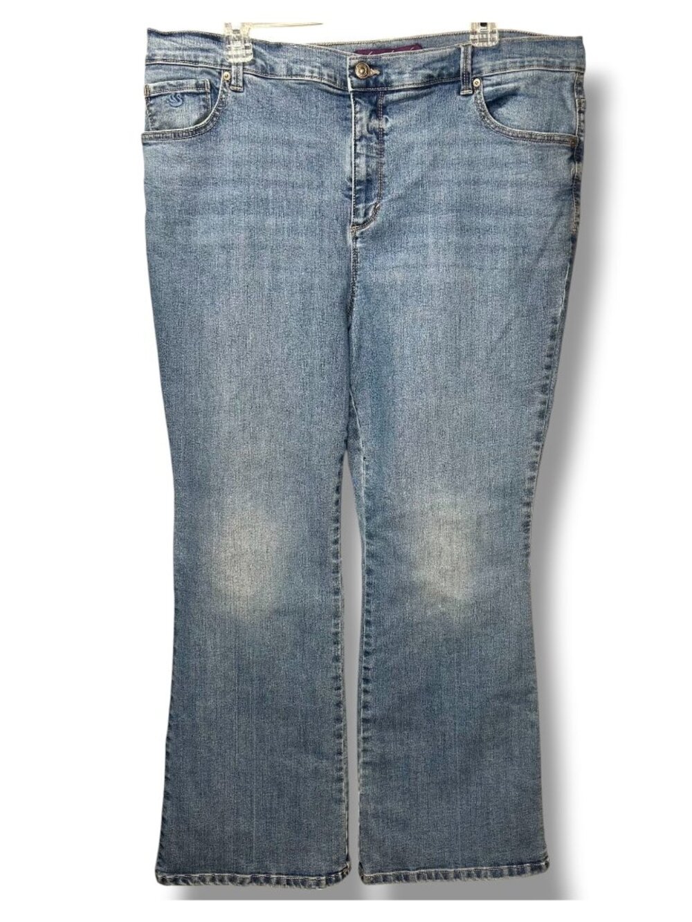Gloria Vanderbilt Amanda Bootcut Jeans Light Medium Wash 16 W